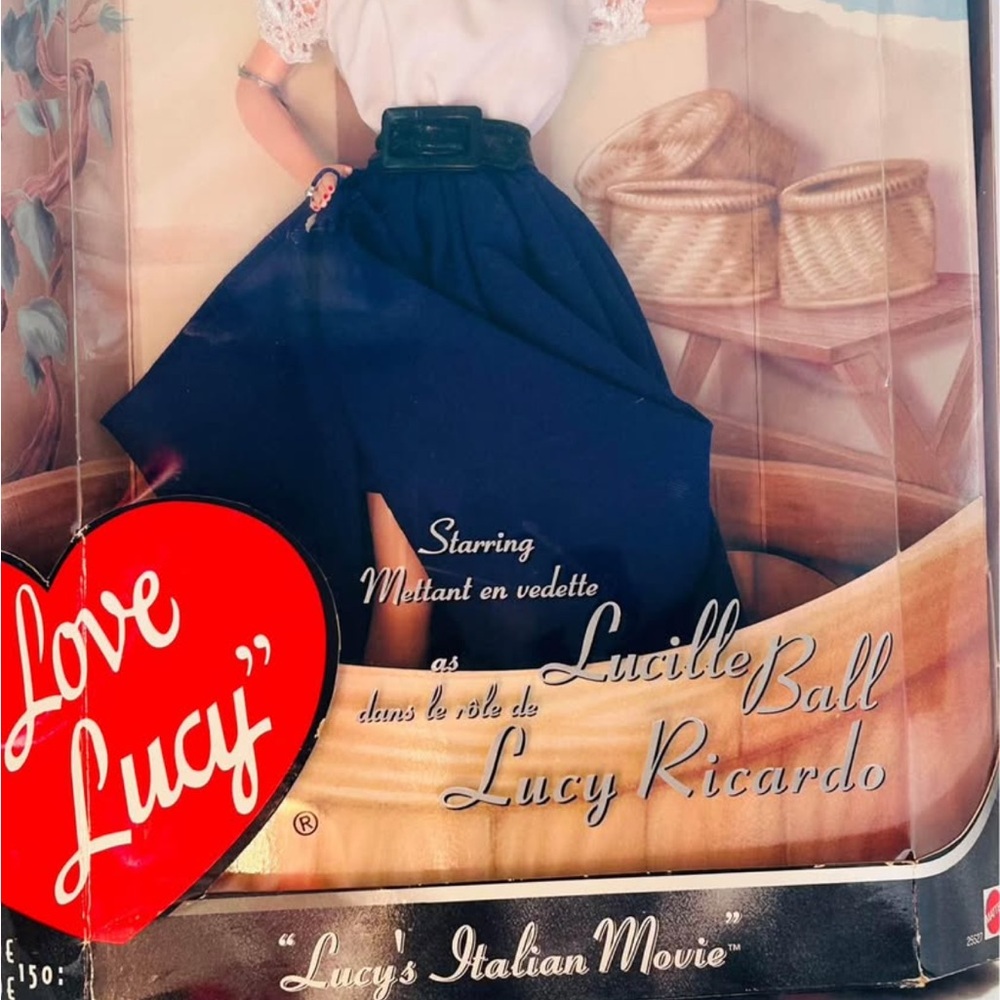 Barbie Outfit in Navy Blue Skirt & White Top - Picture 3 of 4
